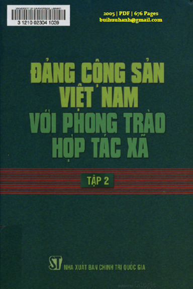 Đảng Cộng Sản Việt Nam Với Phong Trào Hợp Tác Xã Tập 2 (NXB Chính Trị 2005) - Nguyễn Xuân Hiên