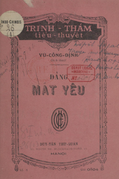 Đảng Mắt Yêu Số 1-5 (NXB Duy Tân 1926) - Vũ Công Định, 105 Trang