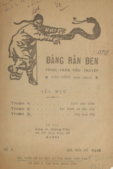 Đảng Rắn Đen Số 1-13 (NXB Đông Tây 1933) - Văn Dùng, 208 Trang