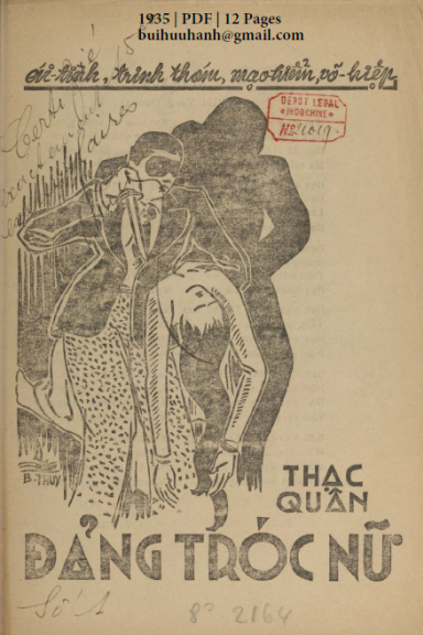 Đảng Tróc Nữ Số 1-6,9 (NXB Nhật Hưng 1935) - Thạc Quân, 84 Trang