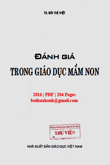 Đánh Giá Trong Giáo Dục Mầm Non (NXB Giáo Dục 2016) - Bùi Thị Việt, 204 Trang