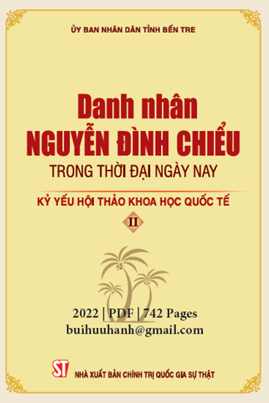 Danh Nhân Nguyễn Đình Chiểu Trong Thời Đại Ngày Nay Tập 2 (NXB Chính Trị 2022) - Trần Ngọc Tam