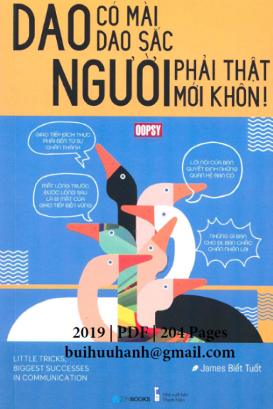 Dao Có Mài Dao Sắc, Người Phải Thật Mới Khôn (NXB Thanh Niên 2019) - James Biết Tuốt, 204 Trang