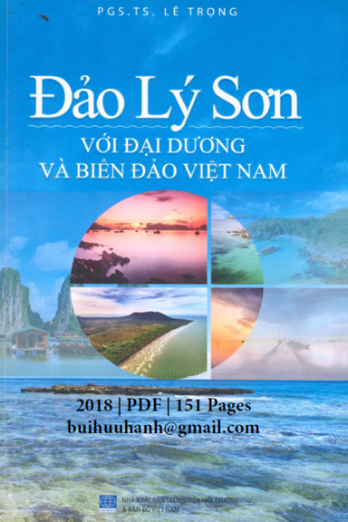 Đảo Lý Sơn Với Đại Dương Và Biển Đảo Việt Nam (NXB Tài Nguyên Môi Trường 2018) - Lê Trọng, 151 Trang