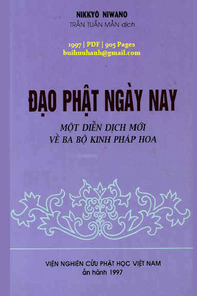 Đạo Phật Ngày Nay (NXB Tôn Giáo 1997) - Nikkyo Niwano, 905 Trang
