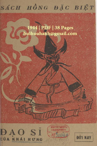 Đạo Sĩ (NXB Đời Nay 1944) - Khái Hưng, 38 Trang