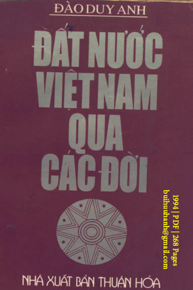 Đất Nước Việt Nam Qua Các Đời (NXB Thuận Hóa 1994) - Đào Duy Anh, 268 Trang