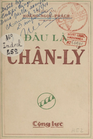 Đâu Là Chân Lý (NXB Cộng Lực 1941) - Hoàng Ngọc Phách, 240 Trang