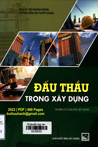 Đấu Thầu Trong Xây Dựng (NXB Xây Dựng 2022) - Bùi Mạnh Hùng, 460 Trang