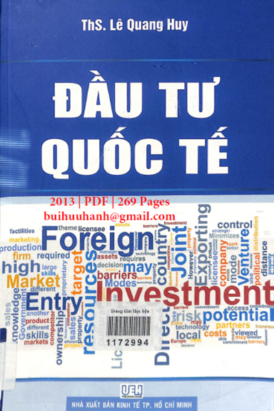 Đầu Tư Quốc Tế (NXB Kinh Tế 2013) - Lê Quang Huy, 269 Trang