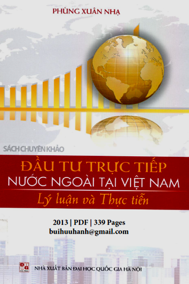 Đầu Tư Trực Tiếp Nước Ngoài Tại Việt Nam (NXB Đại Học Quốc Gia 2013) - Phùng Xuân Nhạ, 339 Trang