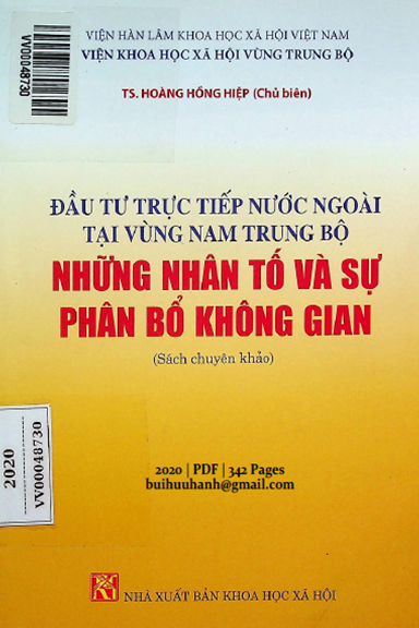 Đầu Tư Trực Tiếp Nước Ngoài Tại Vùng Nam Trung Bộ Những Nhân Tố Và Sự Phân Bổ Không Gian
