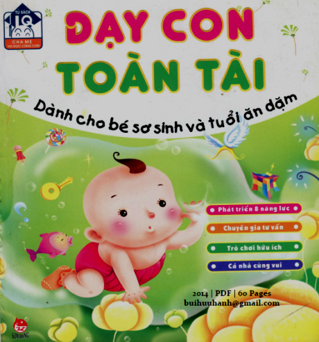 Dạy Con Toàn Tài-Dành Cho Bé Sơ Sinh Và Tuổi Ăn Dặm (NXB Kim Đồng 2014) - Zi Liang, 60 Trang