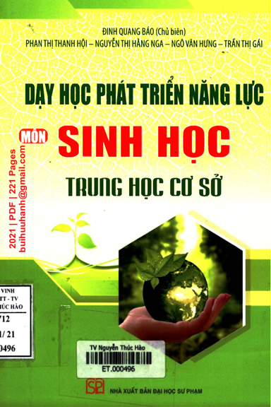 Dạy Học Phát Triển Năng Lực Môn Sinh Học Trung Học Cơ Sở (NXB Đại Học Sư Phạm 2021) - Đinh Quang Báo