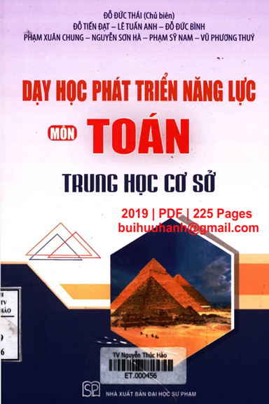 Dạy Học Phát Triển Năng Lực Môn Toán Trung Học Cơ Sở (NXB Đại Học Sư Phạm 2019) - Đỗ Đức Thái