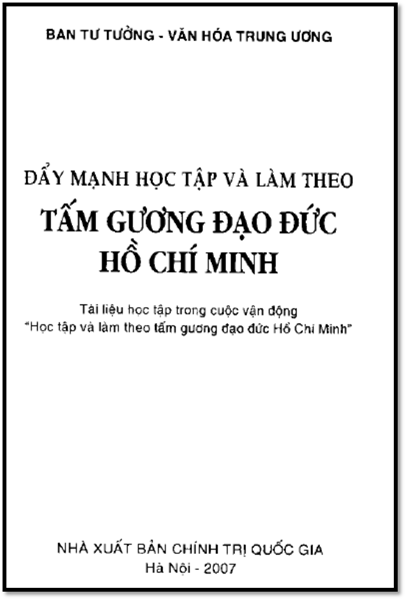 Đẩy Mạnh Học Tập Và Làm Theo Tấm Gương Đạo Đức Hồ Chí Minh (NXB Chính Trị 2007) - Nhiều Tác Giả