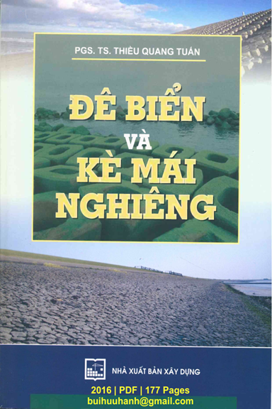 Đê Biển Và Kè Mái Nghiêng (NXB Xây Dựng 2016) - Thiều Quang Tuấn, 177 Trang