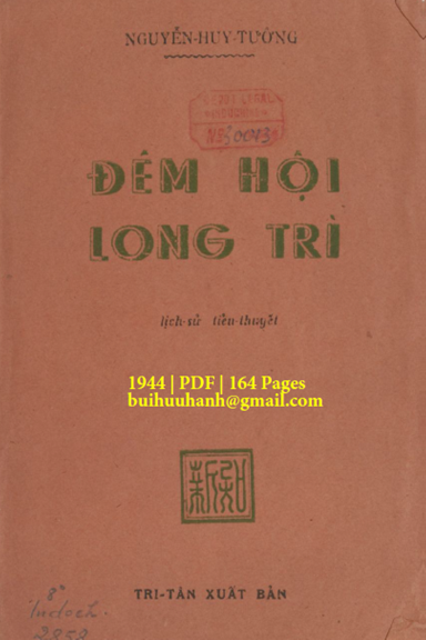 Đêm Hội Long Trì (NXB Tri Tân 1944) - Nguyễn Huy Tưởng, 164 Trang