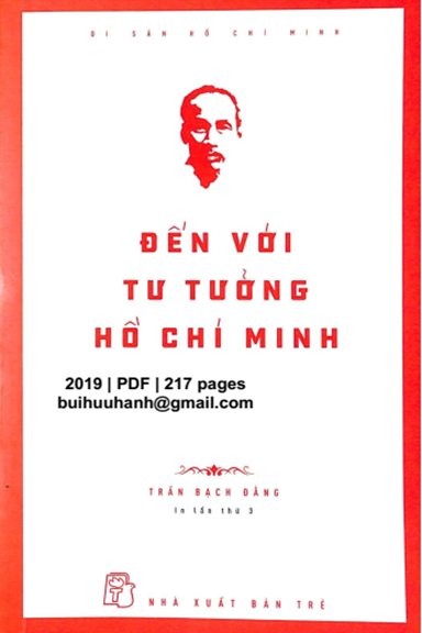 Đến Với Tư Tưởng Hồ Chí Minh (NXB Trẻ 2019) - Trần Bạch Đằng, 217 Trang