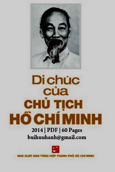Di Chúc Của Chủ Tịch Hồ Chí Minh (NXB Tổng Hợp 2014) - Hồ Chí Minh, 60 Trang