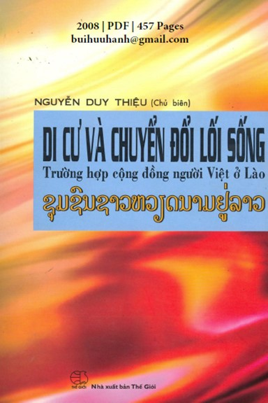 Di Cư Và Chuyển Đổi Lối Sống (NXB Thế Giới 2008) - Nguyễn Duy Thiệu, 457 Trang