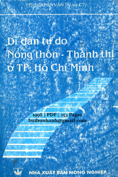 Di Dân Tự Do Nông Thôn-Thành Thị Ở TP Hồ Chí Minh (NXB Nông Nghiệp 1998) - Nguyễn Văn Tài, 253 Trang