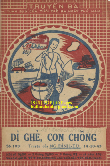 Dì Ghẻ Con Chồng (NXB Tân Dân 1943) - Nguyễn Đình Tư, 40 Trang
