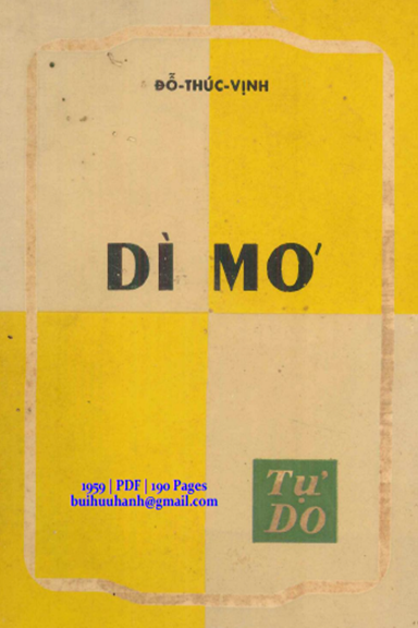 Dì Mơ (NXB Tự Do 1959) - Đỗ Thúc Vịnh, 190 Trang