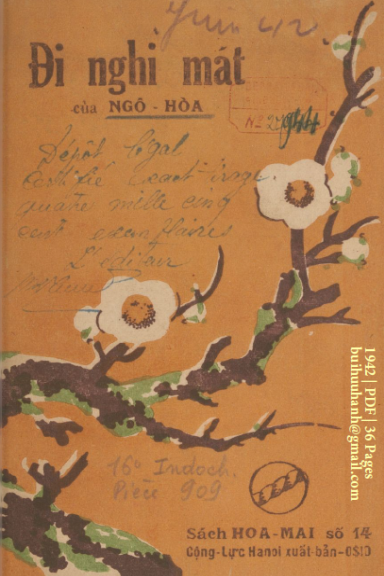 Đi Nghỉ Mát (NXB Cộng Lực 1942) - Ngô Hòa, 36 Trang