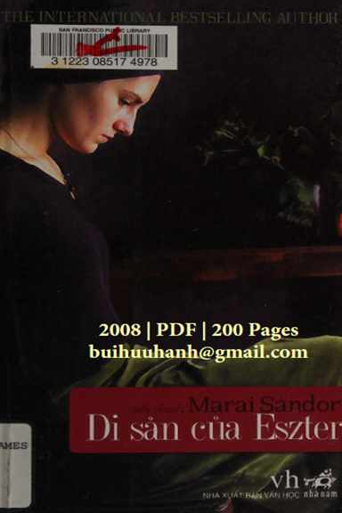 Di Sản Của Eszter (NXB Văn Học 2008) - Marai Sandor, 200 Trang