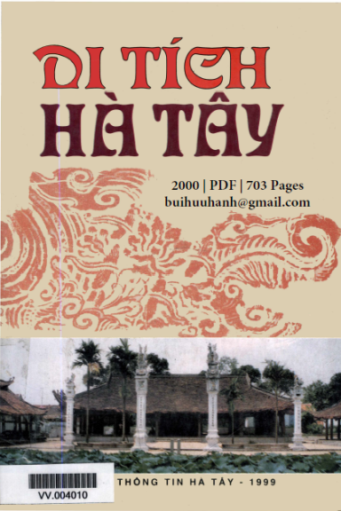 Di Tích Hà Tây (NXB Hà Tây 2000) - Trần Quốc Vượng, 703 Trang