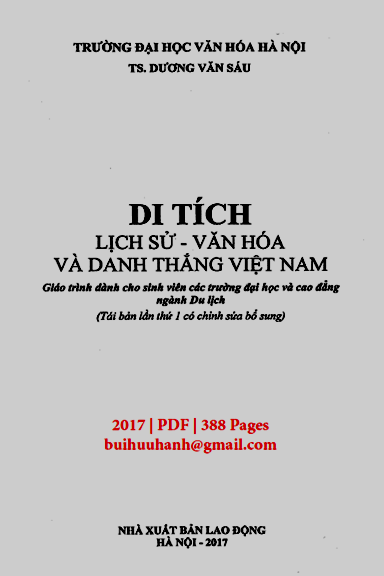 Di Tích Lịch Sử-Văn Hóa Và Danh Thắng Việt Nam (NXB Lao Động 2017) - Dương Văn Sáu, 194 Trang