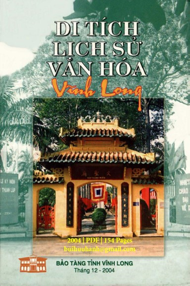 Di Tích Lịch Sử Văn Hóa Vĩnh Long (NXB Vĩnh Long 2004) - Trương Ngọc Tường, 153 Trang