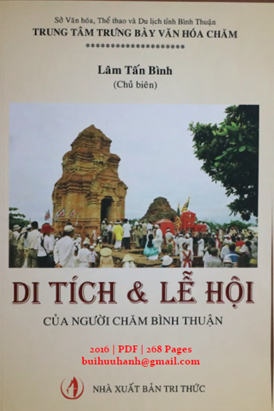 Di Tích Và Lễ Hội Của Người Chăm Bình Thuận (NXB Tri Thức 2016) - Lâm Tấn Bình, 268 Trang