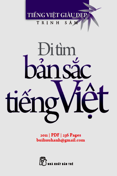 Đi Tìm Bản Sắc Tiếng Việt (NXB Trẻ 2011) - Trịnh Sâm, 236 Trang