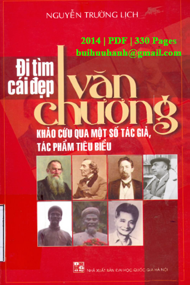 Đi Tìm Cái Đẹp Văn Chương (NXB Đại Học Quốc Gia 2014) - Nguyễn Trường Lịch, 330 Trang