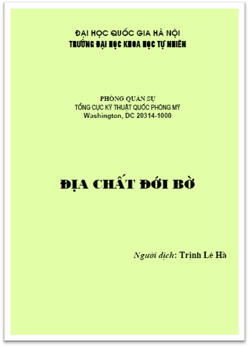 Địa Chất Đới Bờ (NXB Đại Học Quốc Gia 2005) - Trịnh Lê Hà, 314 Trang