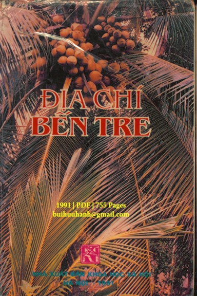 Địa Chí Bến Tre (NXB Khoa Học Xã Hội 1991) - Thạch Phương, 755 Trang