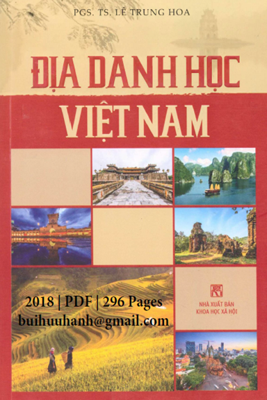 Địa Danh Học Việt Nam (NXB Khoa Học Xã Hội 2018) - Lê Trung Hoa, 296 Trang