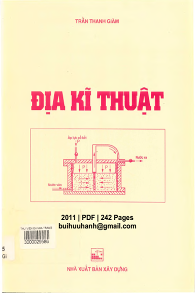Địa Kĩ Thuật (NXB Xây Dựng 2011) - Trần Thanh Giám, 242 Trang