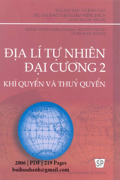 Địa Lí Tự Nhiên Đại Cương 2-Khí Quyển Và Thủy Quyển (NXB Đại Học Sư Phạm 2006) - Hoàng Ngọc Oanh