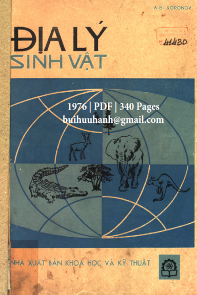 Địa Lý Sinh Vật (NXB Khoa Học Kỹ Thuật 1976) - A. G. Voronov, 340 Trang