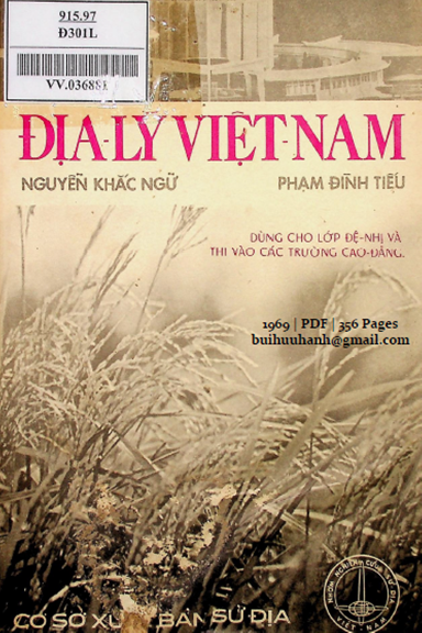 Địa Lý Việt Nam (NXB Sử Địa 1969) - Nguyễn Khắc Ngữ, 356 Trang
