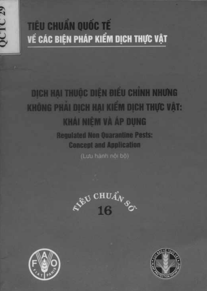 Dịch Hại Thuộc Diện Điều Chỉnh Nhưng Không Phải Dịch Hại Kiểm Dịch Thực Vật - Khái Niệm Và Áp Dụng