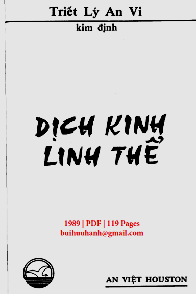 Dịch Kinh Linh Thể (NXB An Việt 1989) - Kim Định, 119 Trang