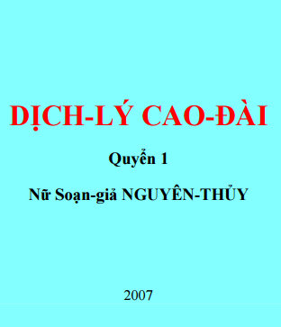 Dịch Lý Cao Đài - Nguyên Thủy, 995 Trang  (Trọn Bộ 2 Quyển)