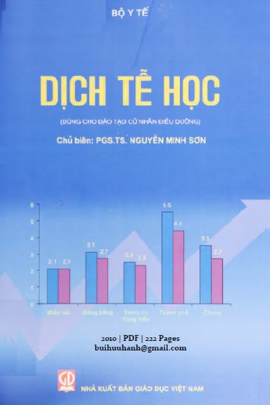 Dịch Tễ Học (NXB Giáo Dục 2010) - Nguyễn Minh Sơn, 222 Trang