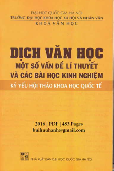 Dịch Văn Học Một Số Vấn Đề Lý Thuyết Và Các Bài Học Kinh Nghiệm - Phạm Gia Lâm, 483 Trang