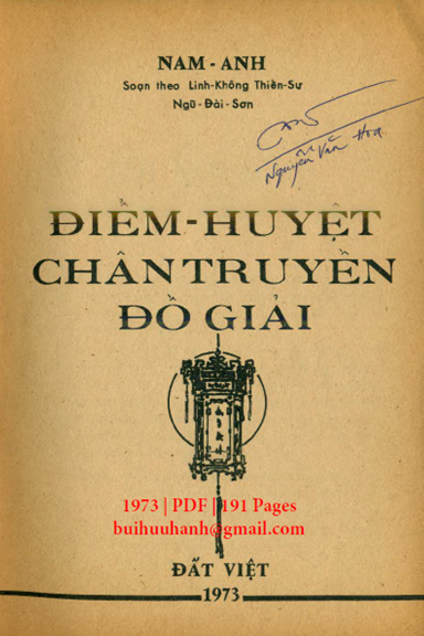 Điểm Huyệt Chân Truyền Đồ Giải (NXB Đất Việt 1973) - Nam Anh, 191 Trang