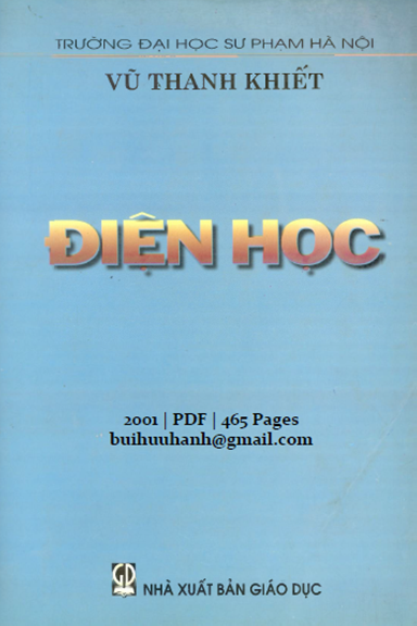 Điện Học (NXB Giáo Dục 2001) - Vũ Thanh Khiết, 465 Trang